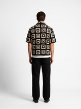 Shirt — Black Cream Square, back