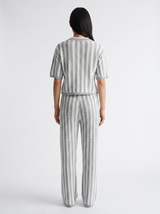 Two-Piece Set — Gray Stripe, back