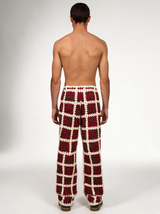 Pantolon — Bordo Yeşil Kareli, arka çekim