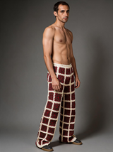 Pantolon — Bordo Yeşil Kareli, stüdyo çekim