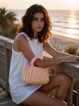 Mini Çanta — Pembe Sarı, dış çekim