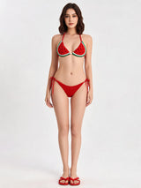 Tığ İşi Bikini — Karpuz Desenli | ana görsel